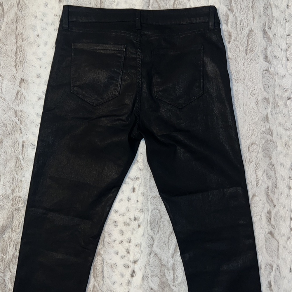 Monfrère Greyson Noir Coated Japanese Black Slim Denim Men Sz 31 - Picture 13 of 14